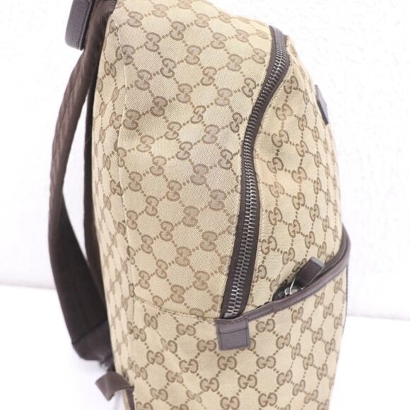 Gucci Backpack Beige Supreme Coated Canvas GG Monogram Web READ - Picture 13 of 15